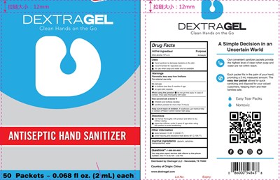 Hand Sanitizer (Dextra Gel Antiseptic Hand Sanitizer 75 Vv 2 mL)